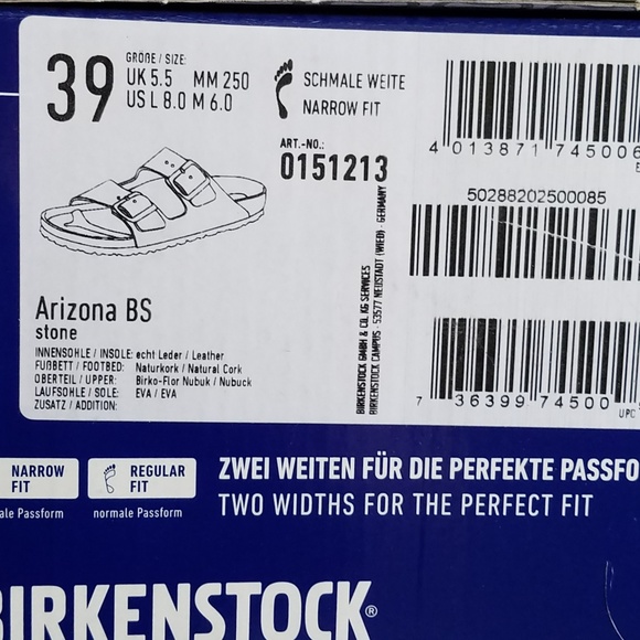Birkenstock Arizona Stone Gray Sandals 39 - Picture 6 of 6